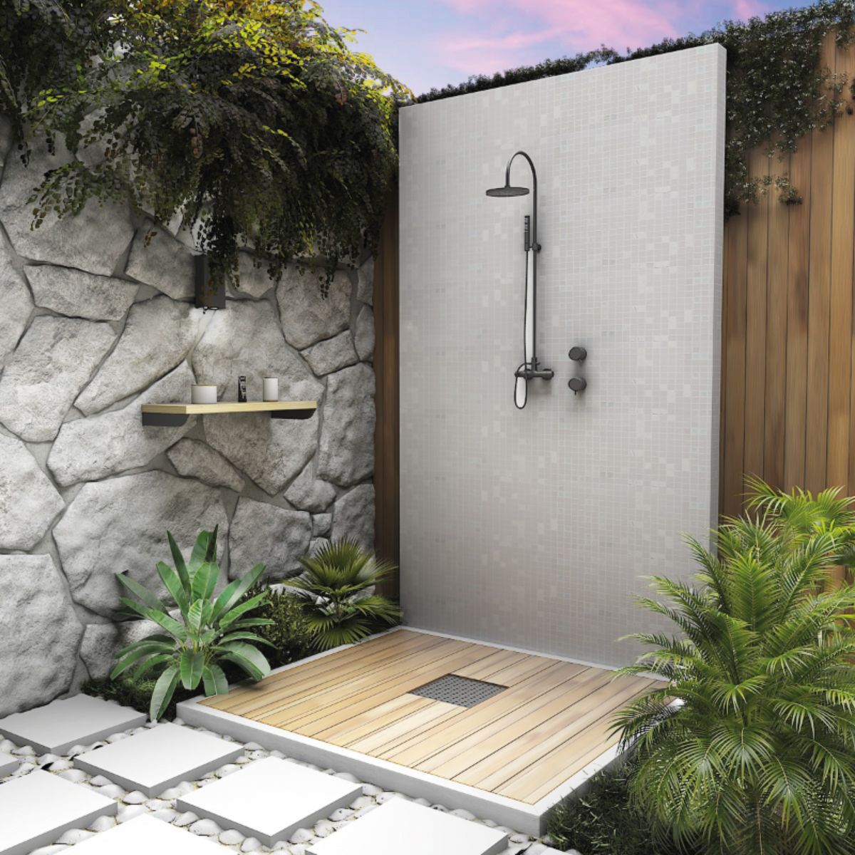 Mosaico de Vidrio Iris